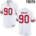 Youth Ohio State Buckeyes #90 Jack Deneher White Nike NCAA College Football Jersey October VCL7144UN